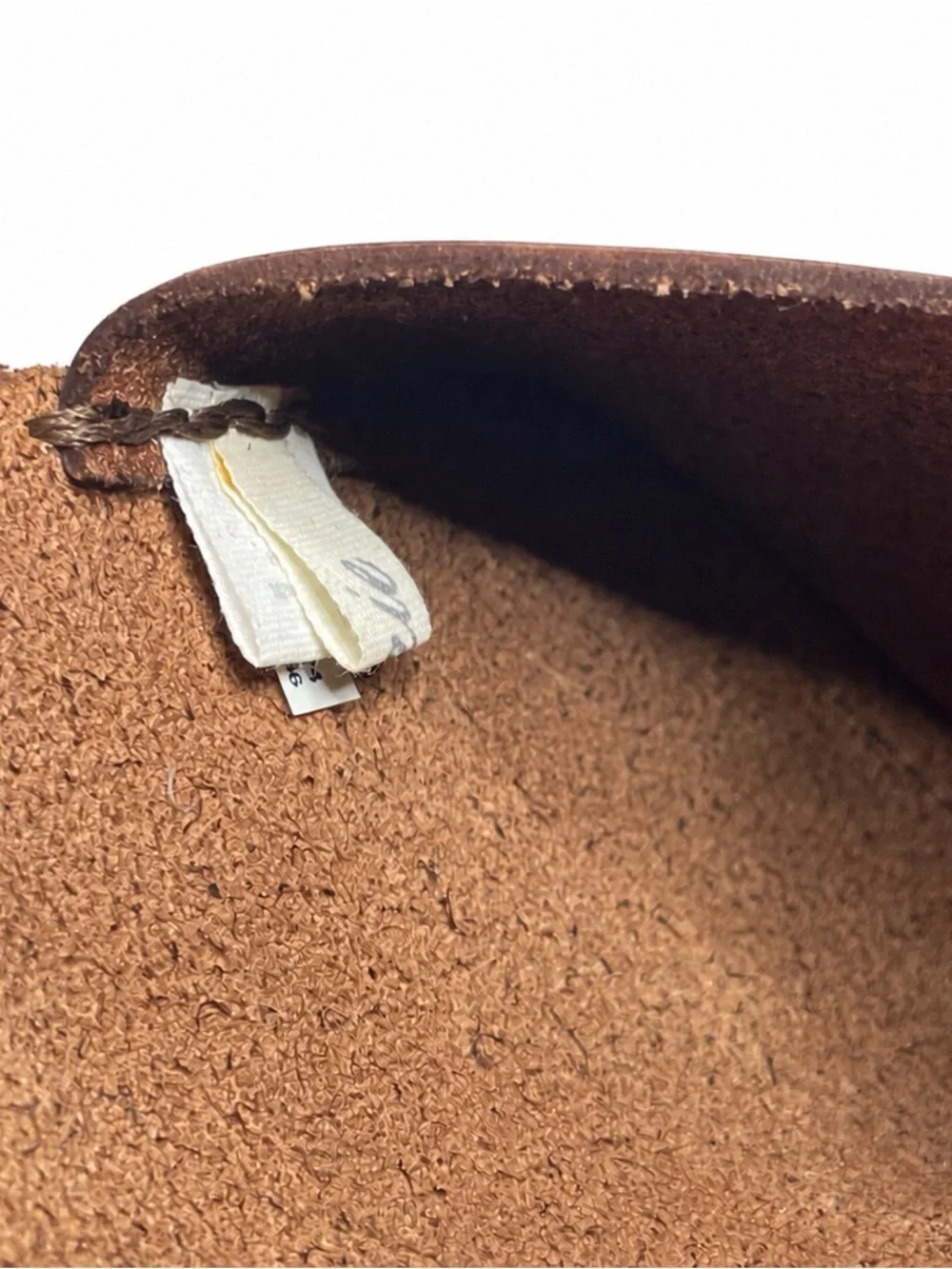 Aerie Distressed Leather Wristlet Wallet Clutch